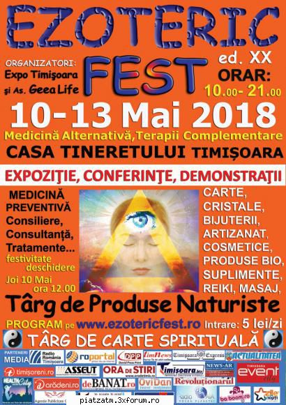 conferinte expozitie timisoara -13 mai vă festivalul timisoara perioada mai 2018, care avea loc