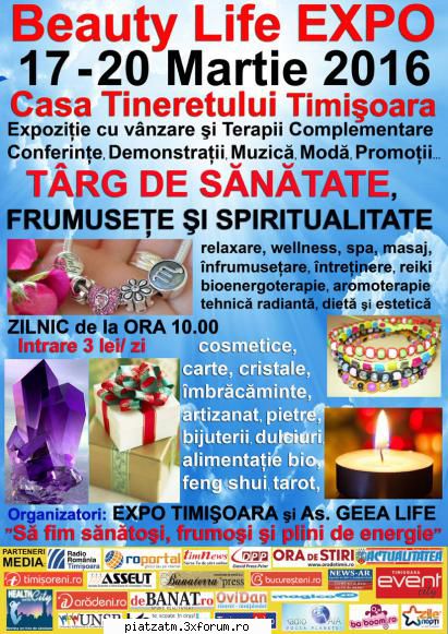 PARTICIPARE Beauty Life EXPO 17-20 Martie 2016 Timisoara - Va invitam sa participanti la Beauty - Diverse!