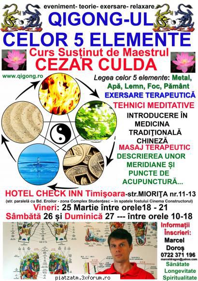 Qigongul celor 5 elemente - Vă imvităm �n PERIOADA: MARTIE 2022 - Diverse!
